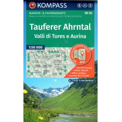 Kompas 82 Taufers Tures, Ahrntal Valle Aurina 50 000