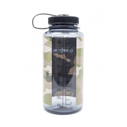 Nalgene Wide Mouth Sustain 1000 ml narazuvzdorna lahev na piti gray black camo 1