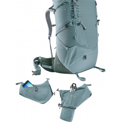 Deuter Aircontact Core 65 10l SL damsky turisticky expedicni batoh shale ivy 8