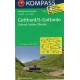 Kompass 108 Gotthard/S. Gottardo, Grimsel, Susten, Oberalp 1:50 000
