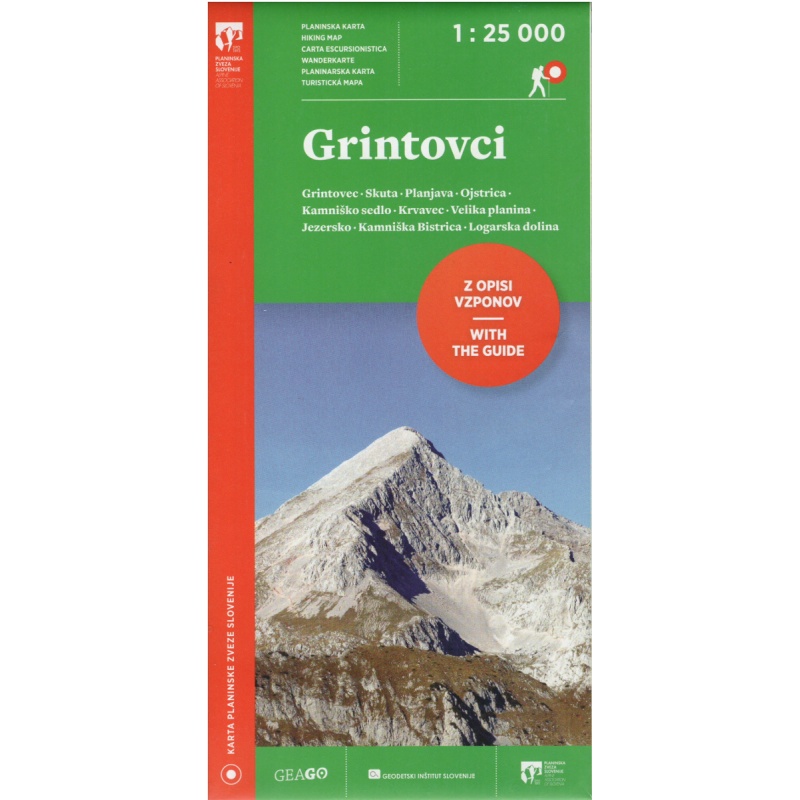 PZS Grintovci 25 000 turisticka mapa