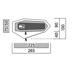 Easy Camp Sarek 1 dvouplastovy lehky a skladny turisticky stan pro 1 osobu 2