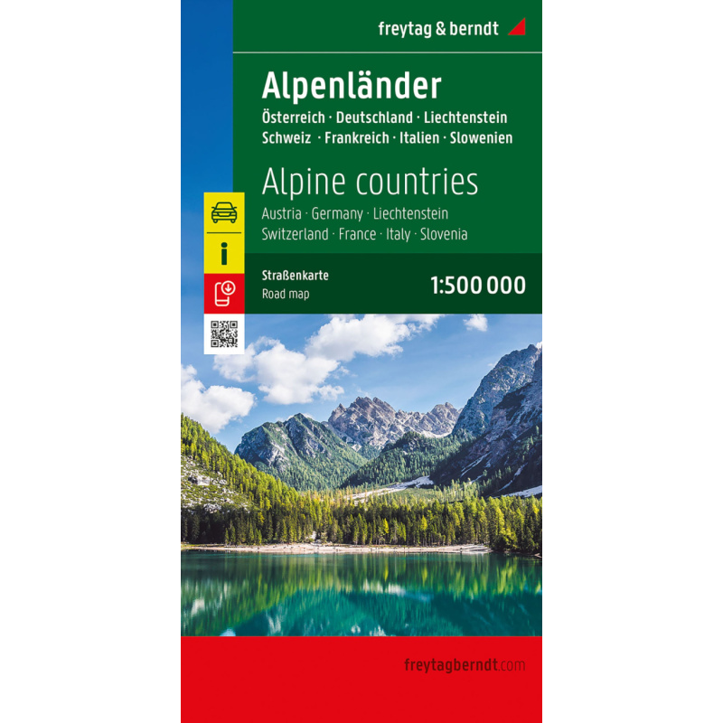 Freytag a Berndt Alpy 500 000 automapa Rakousko, Slovinsko, Italie, Svycarsko, Francie
