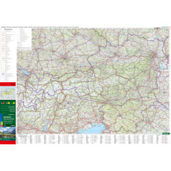 Freytag a Berndt Alpy 500 000 automapa Rakousko, Slovinsko, Italie, Svycarsko, Francie 3