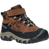 Keen Targhee IV Mid WP Children bison/brindle detske vyssi nepromokave kozene trekove boty