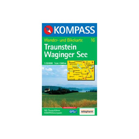 Kompass 16 Traunstein, Waginger See 1:50 000