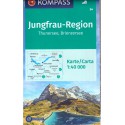 Kompass 84 Jungfrau-Region, Thuner See, Brienzer See 1:40 000 turistická mapa