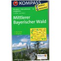 Kompass 196 Mittlerer Bayerischer Wald 1:50 000 turistická mapa