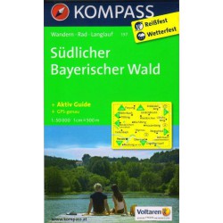 Kompass 197 Südlicher Bayerischer Wald 1:50 000 turistická mapa