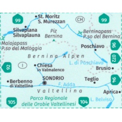 Kompas 93 Bernina, Sondrio 50 000 Oblast