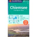 Kompass 10 Chiemsee, Chiemgauer Alpen 1:50 000 turistická mapa