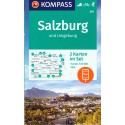 Kompass 291 Salzburg und Umgebung 1:50 000 turistická mapa
