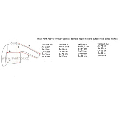 _High Point Active 40 Lady Jacket black damska lehka nepromokava outdoorova bunda zmereno