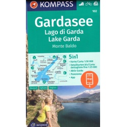 Kompas 102 Lago di Garda, Monte Baldo 50 000