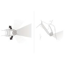 Petzl Tikkina celovka na baterie / kompatibilni s dobijecim akumulatorem CORE cervena 5