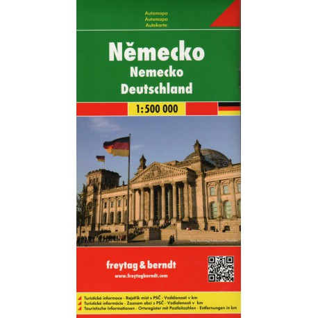 Freytag & Berndt Německo 1:500 000 automapa