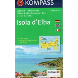 Kompass 2468 Isola dElba  1:50 000 turistická mapa