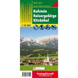 Freytag a Berndt WK 301 Kufstein, Kaisergebirge, Kitzbühel 1:50 000 turistická mapa