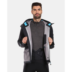 Kilpi LTD Archer-M UM0140KIBLK panska trivrstva nepromokava outdoorova bunda 4