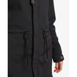 Kilpi Lasika-W cerna WL0136 damsky vodeodolny softshellovy zatepleny kabat 3