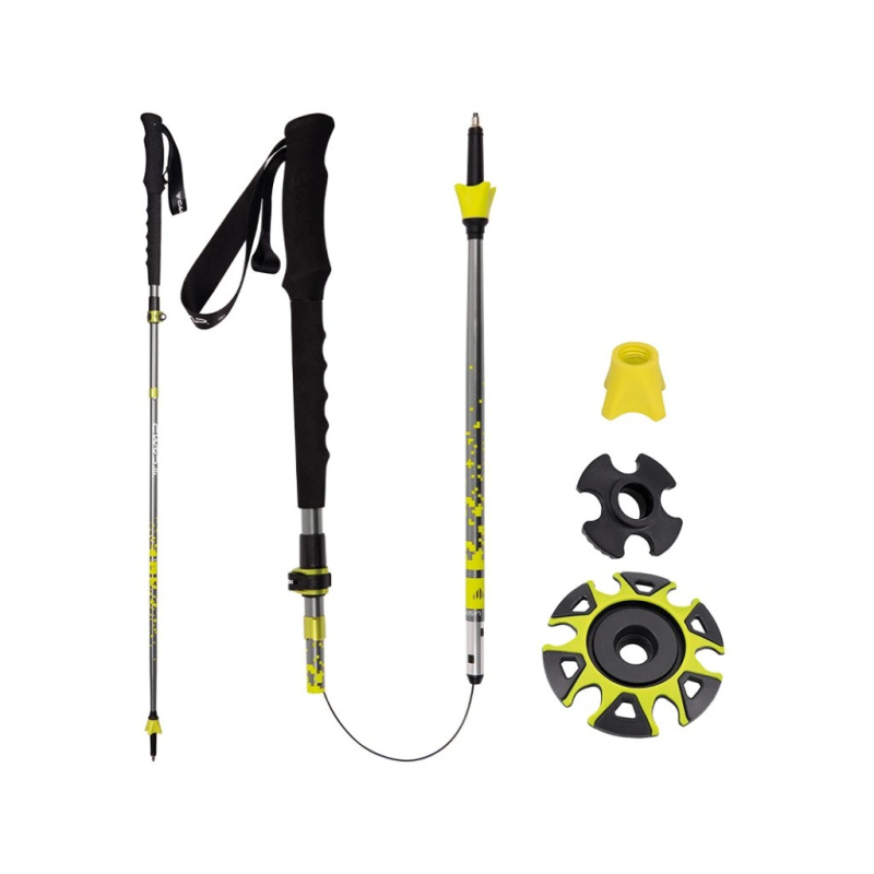 Camp Laser ADJ lehké 5-dílné skládací trekové hole bez odpružení