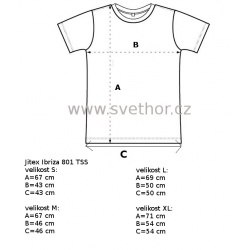 _Jitex Ibriza 801 Ts cerna damske triko kratky rukav Merino vlna zmer