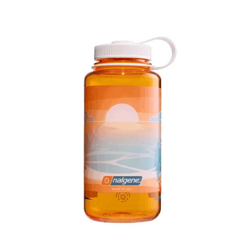 Nalgene Wide Mouth Odyssey Grey with Moonset 1000 ml narazuvzdorna lahev clementine