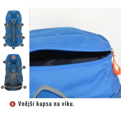 Husky Scape 38l turisticky batoh modry 
