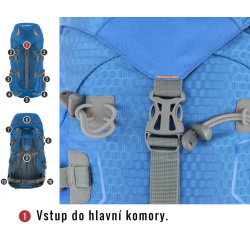 Husky Scape 38l turisticky batoh modry 1