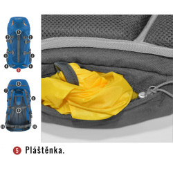 Husky Scape 38l turisticky batoh modry 3