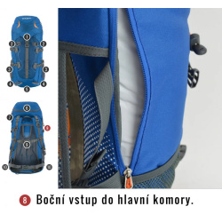 Husky Scape 38l turisticky batoh modry 4