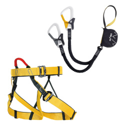 Singing Rock Packet Ferrata Top ferratovy set tlumic padu sedaci uvazek univerzalni 