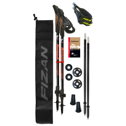 Fizan NW Revolution Pro red tridilne hole 2v1 - nordic walking, trekove bez odpruzeni