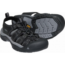 Keen Newport M black steel grey panske kozene outdoorove sandaly  5