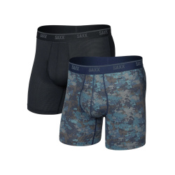 Saxx Quest Quick-dry Mesh 2pack Matrix Camo/Black lehke pohodlne prodysne boxerky sada