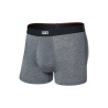 Saxx Vibe Xtra Soft Trunk Comfort dark grey heather pohodlne boxerky s funkcnim poklopcem
