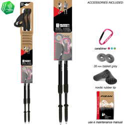 Fizan NW Speed dvoudilne nordic walking hole bez odpruzeni 100504 black 3