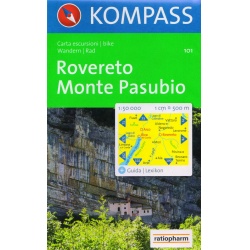 Kompas 101 Rovereto Monte Pasubio 50 000