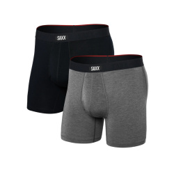 Saxx Vibe Xtra Soft Comfort Trunk 2pack black/dark grey funkcni boxerky sada 2 ks