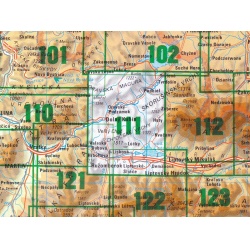 VKu 111 Chocske vrchy 50 000 turisticka mapa 1