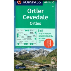 Kompas 72 Ortler Ortles, Cevedale 50 000