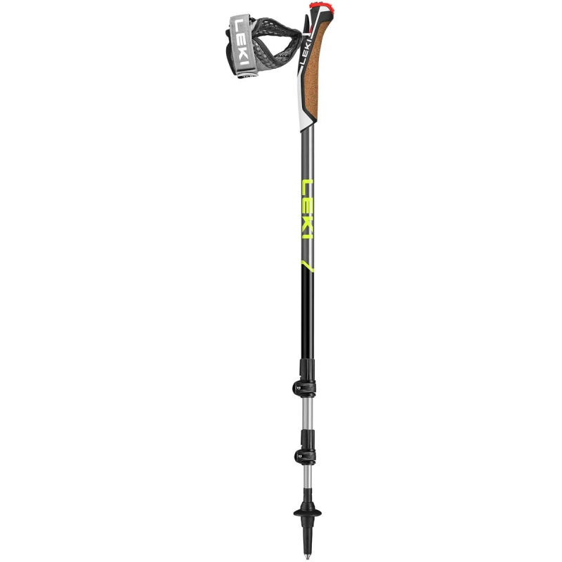 Leki Traveller Alu 65326011 black-silvergray tridilne nordic walking hole bez odpruzeni