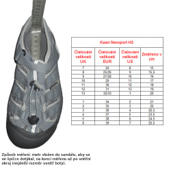 _Keen Newport H2 Jr black lime green detske outdoorove sandaly i do vody zmer