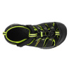 Keen Newport H2 Jr black lime green detske outdoorove sandaly i do vody 3