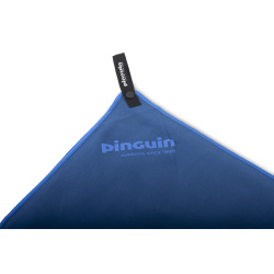 Pinguin Micro Towel L 60x120 cm multifunkcni rucnik logo modry