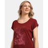 Kilpi Arony-W tmave cervena 1L0304 damske funkcni outdoorove triko kratky rukav