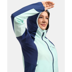 Kilpi Baleo-W mentolova 1L0114KIMNT damska lehka sbalitelni softshellova bunda s kapuci 5