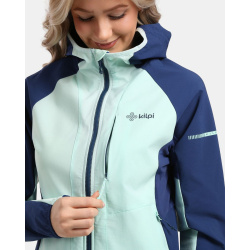 Kilpi Baleo-W mentolova 1L0114KIMNT damska lehka sbalitelni softshellova bunda s kapuci 6