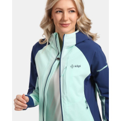 Kilpi Baleo-W mentolova 1L0114KIMNT damska lehka sbalitelni softshellova bunda s kapuci 8