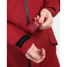 Kilpi Ayra-W tmave cervena 1L0108 damska delsi vodeodolna vetruodolna bunda / kabat 4